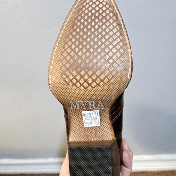 MYRA BAG WOMEN'S DOMINGOCEREZA WESTERN BOOTS - SNIP TOE size 8 - Picture 12 of 14